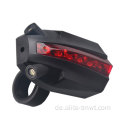 Laser hell farbenfrohes Fahrrad hinten USB wiederaufladbare Lampe